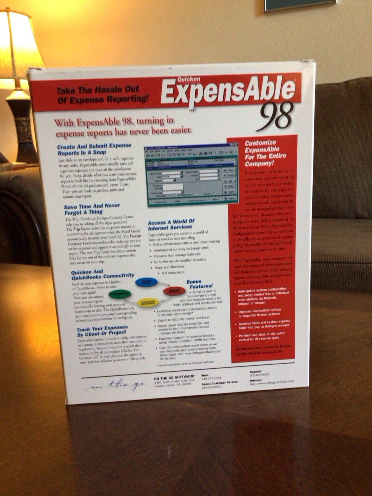 Quicken Expendable 98 3.0 Expense Reporting, CD, Windows 95 and later