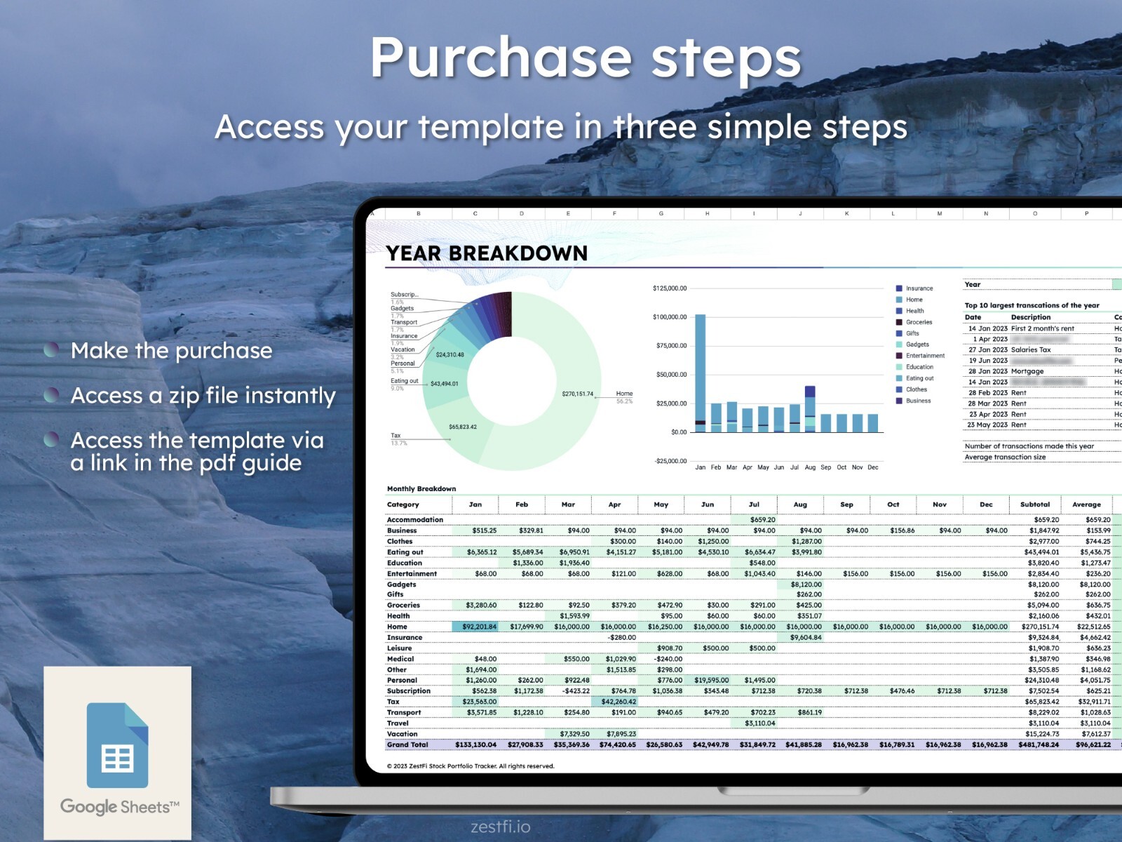 ZestFi Income & Expense Tracker