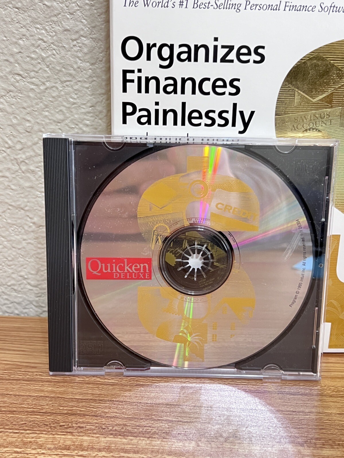 Intuit QUICKEN DELUXE 1996 Retail Box CD ROM For Macintosh In Box