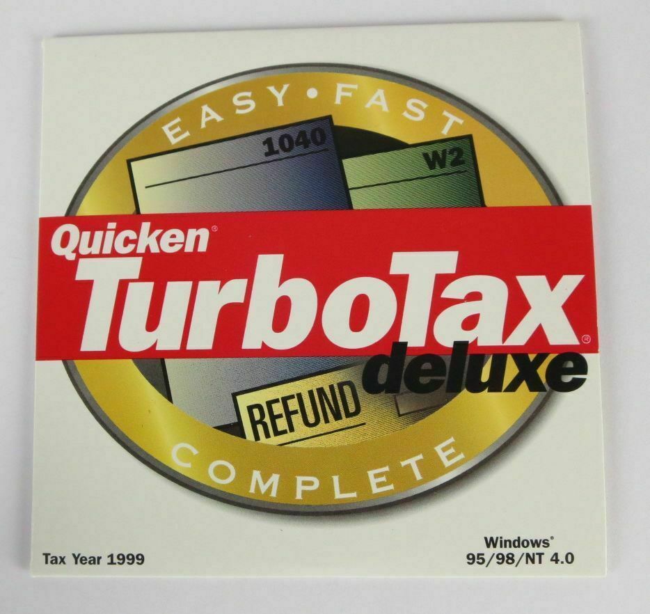 Quicken TurboTax 1999 Deluxe Edition Windows