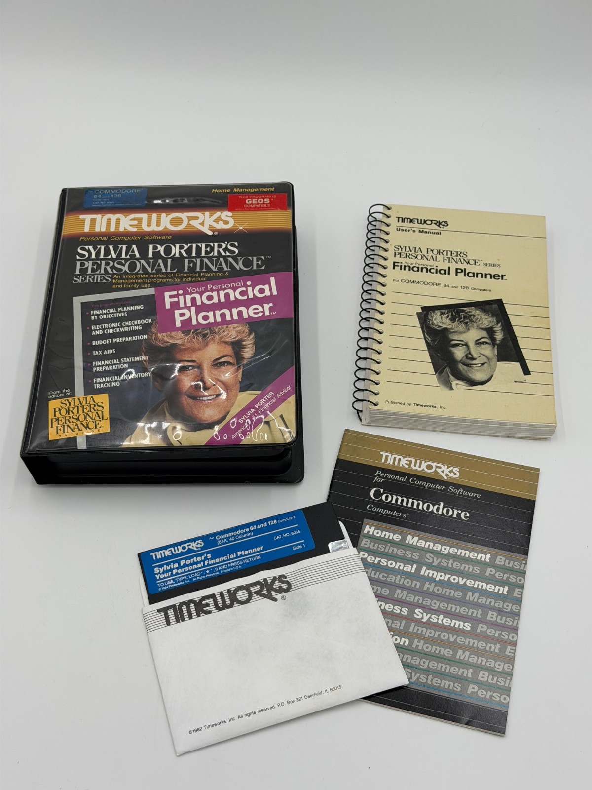 COMMODORE 64/128 SYLVIA PORTER’S PERSONAL FINANCE SERIES TIMEWORKS