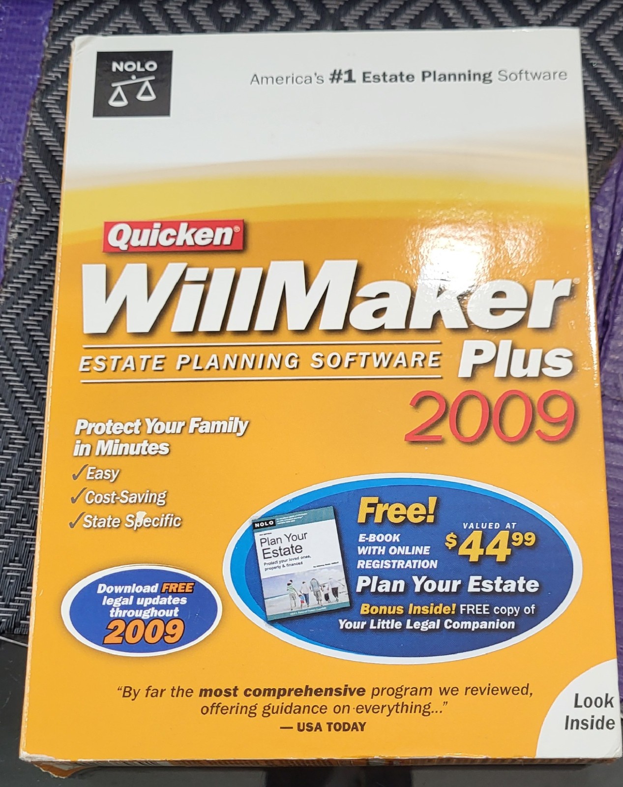 Quicken WillMaker Plus 2009 Estate Planning Software – New Old Stock