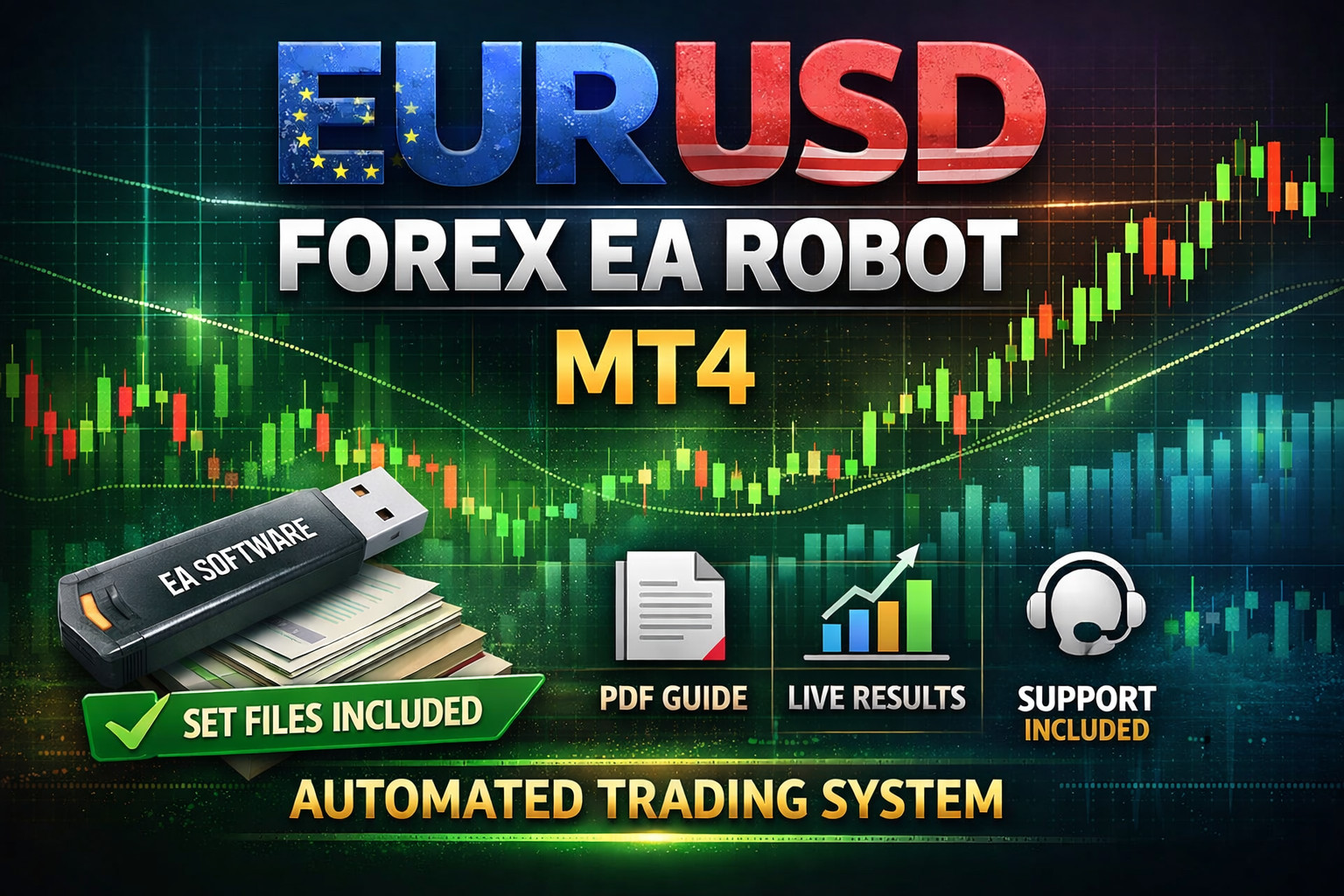 ✅Nexus EURUSD EA MT4 | Auto Trade Robot + Risk Modes + PDF Setup Guide