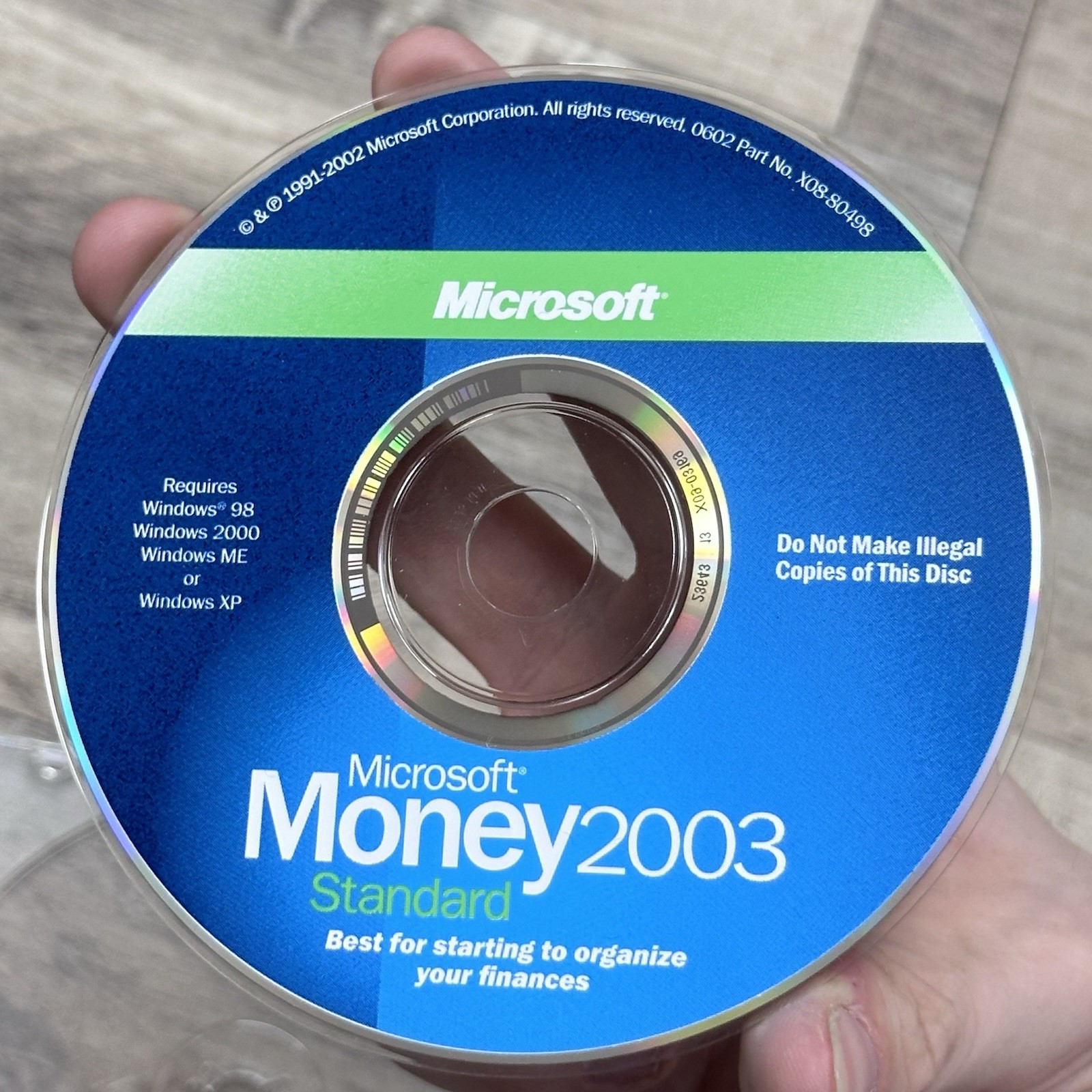 Microsoft Money 2003 Standard Personal Finance Software Disc Only for Windows PC