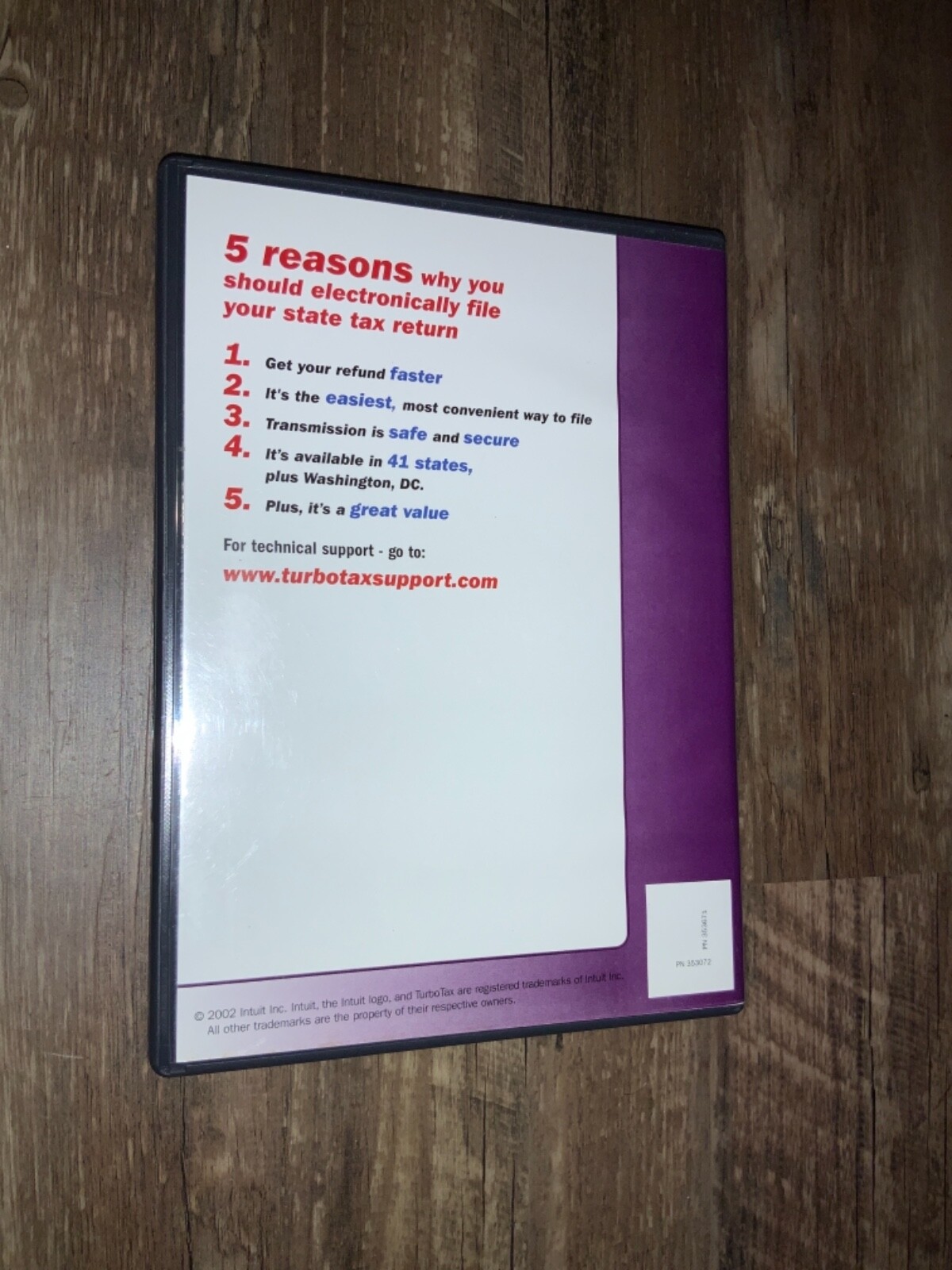 TurboTax State Program 2002