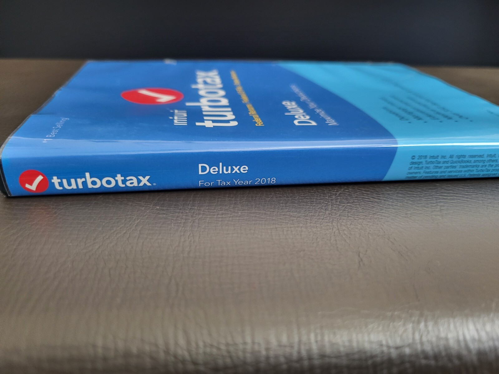 Intuit TurboTax Deluxe 2018, Federal and State Tax Returns, Pre-owned CD