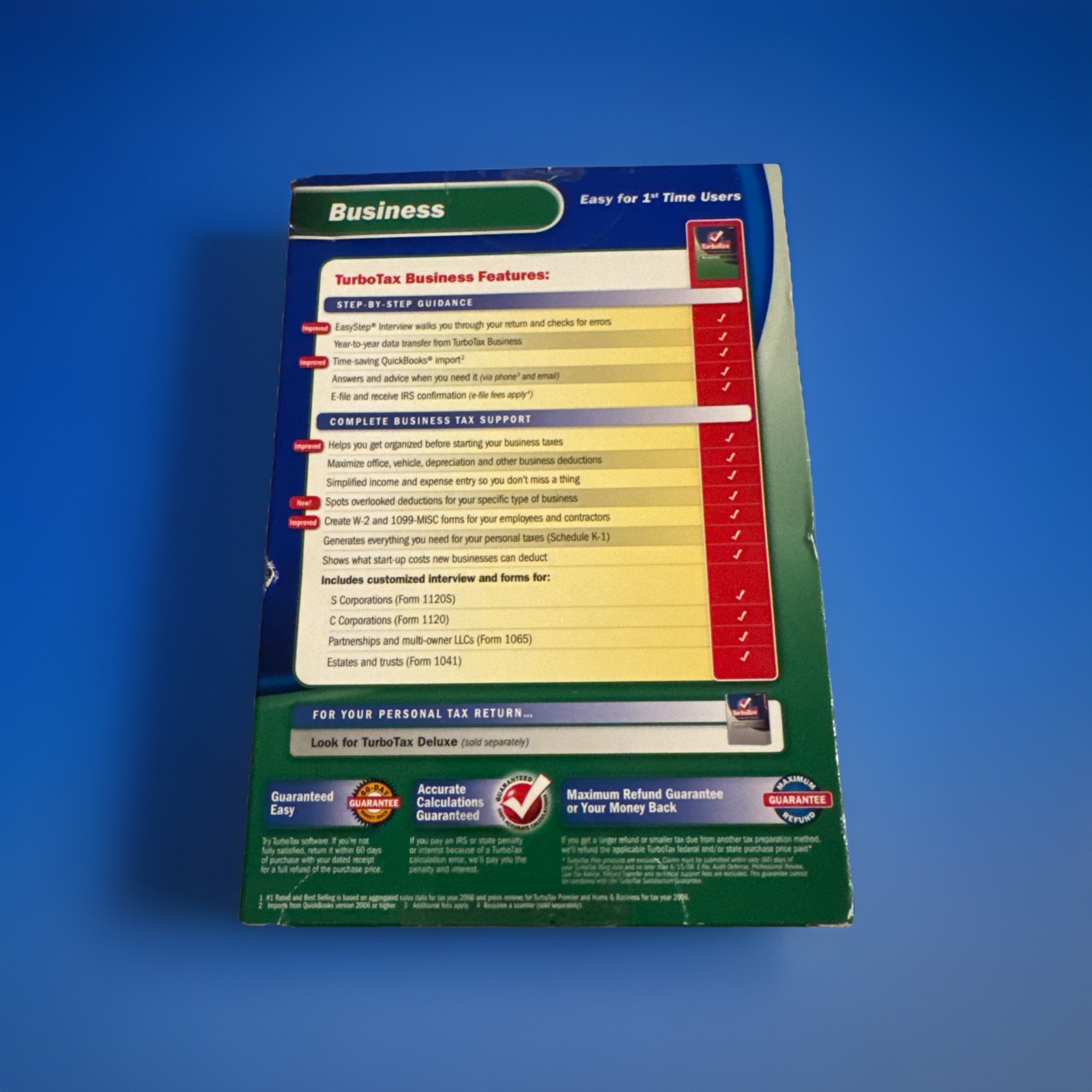Intuit TurboTax 2007 Business – Windows