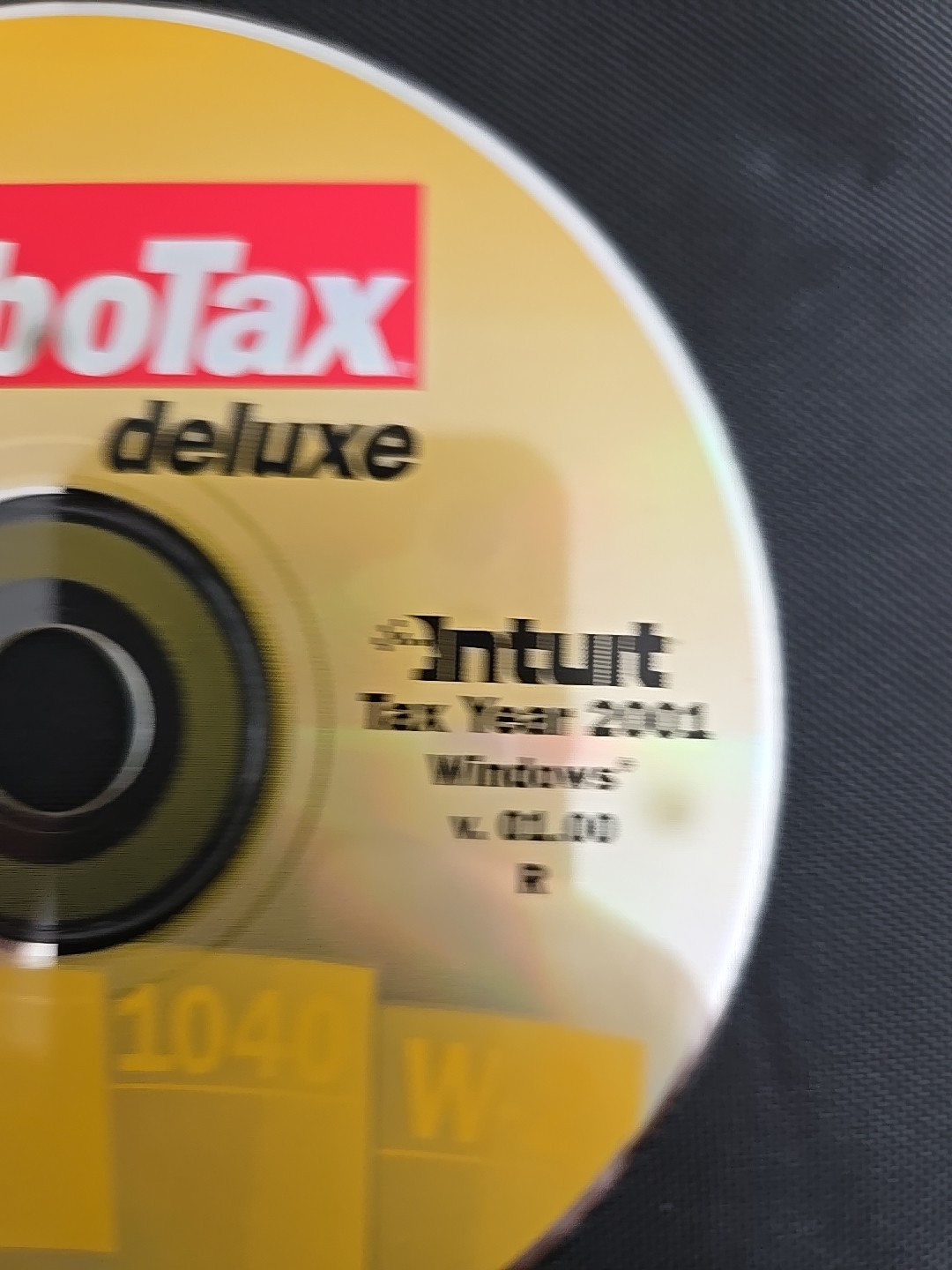 Quicken TurboTax Deluxe Tax Year 2001 for Windows Refund 1040 W-2