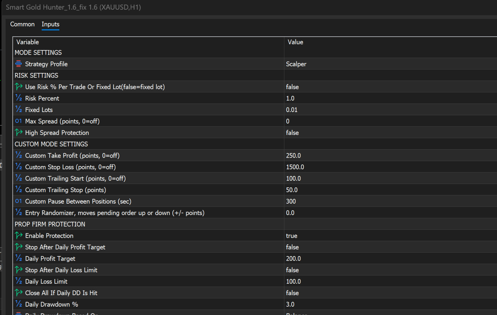 v1.6 Smart Gold Hunter EA Metatrader MT5 Gold Bot Trading Robot MQL5