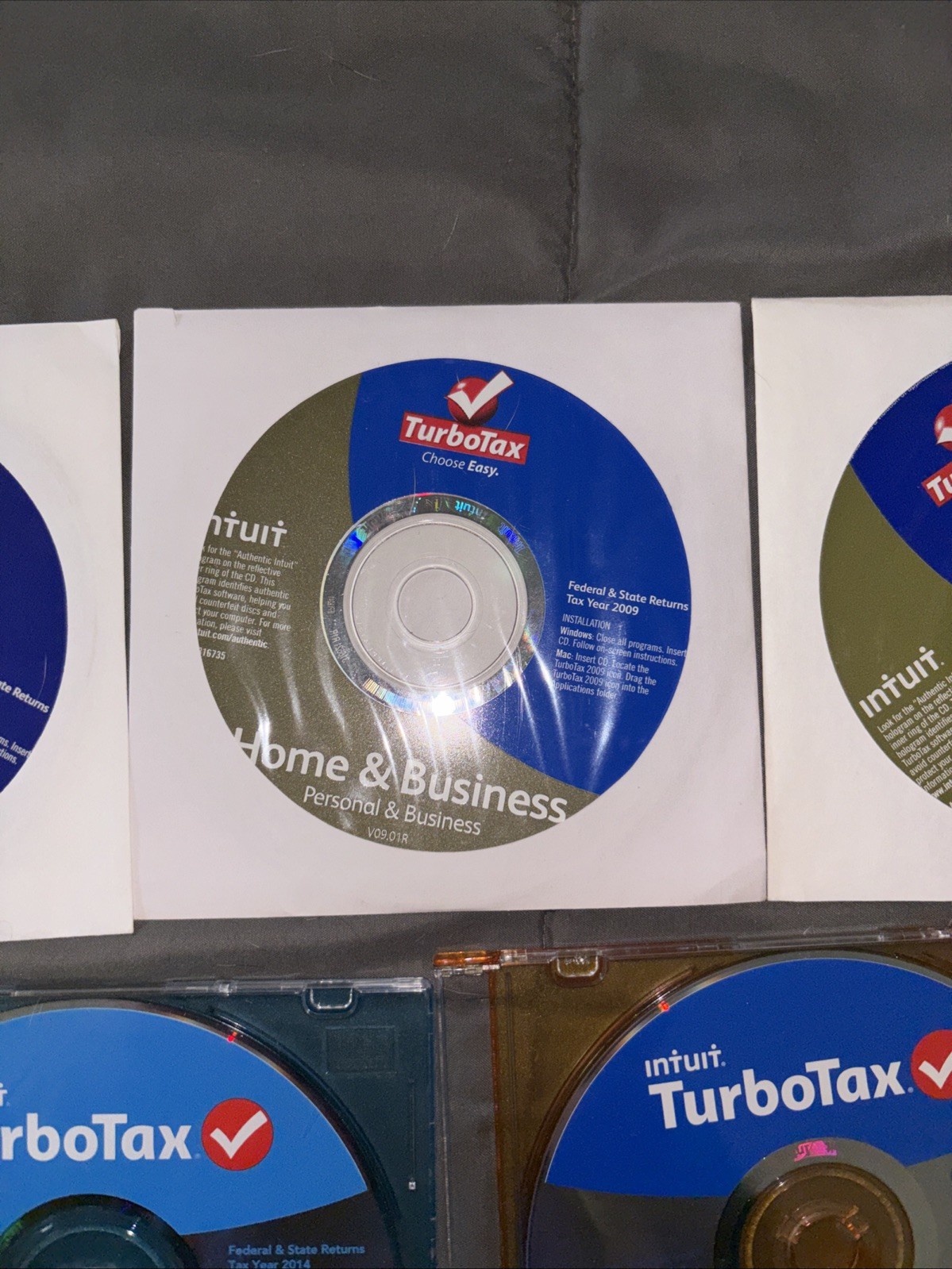 2009 2011 2012 2014 TurboTax Home & Business 2013 Deluxe CD Windows/Mac EUC