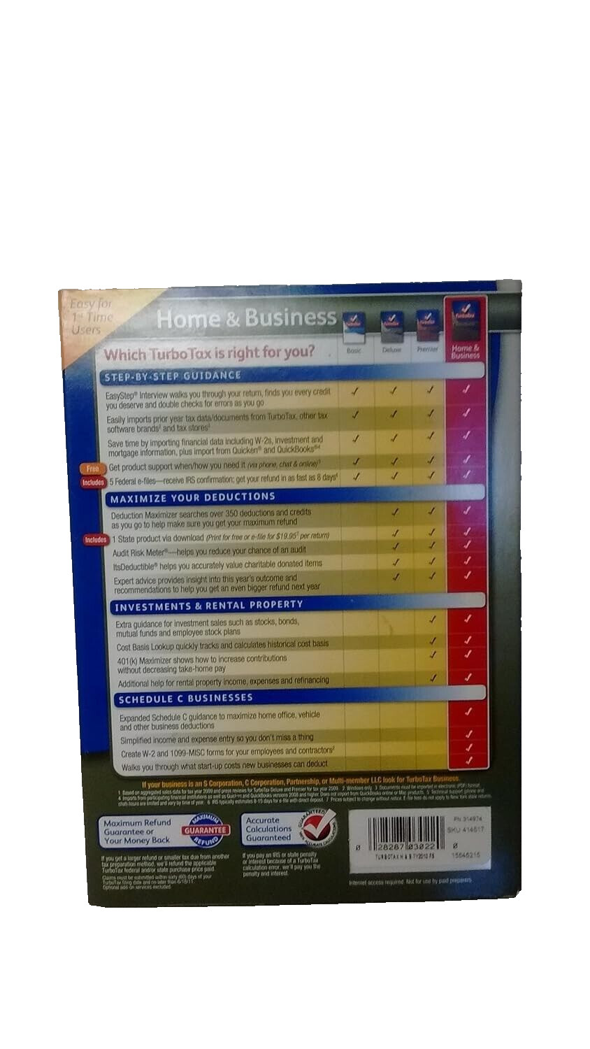 TurboTax Home & Business 2012 Federal+State+Federal E-File for Windows & Mac