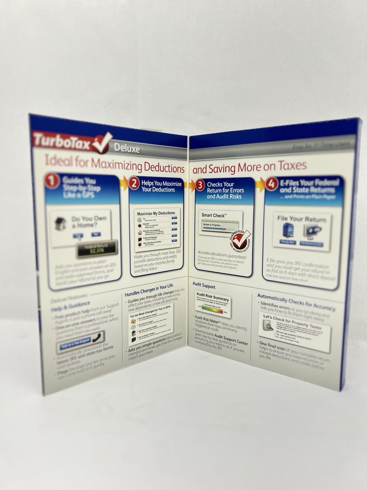 2010 TurboTax Deluxe Federal/State Returns + E-File, New Sealed in Retail Box