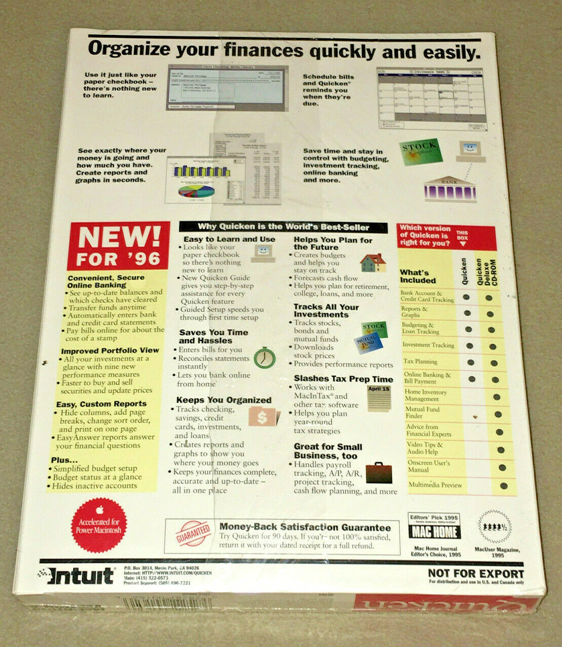 Quicken Macintosh Version 6 (3.5″) {NEW-SEALED-SHRINK-NEAR MINT}