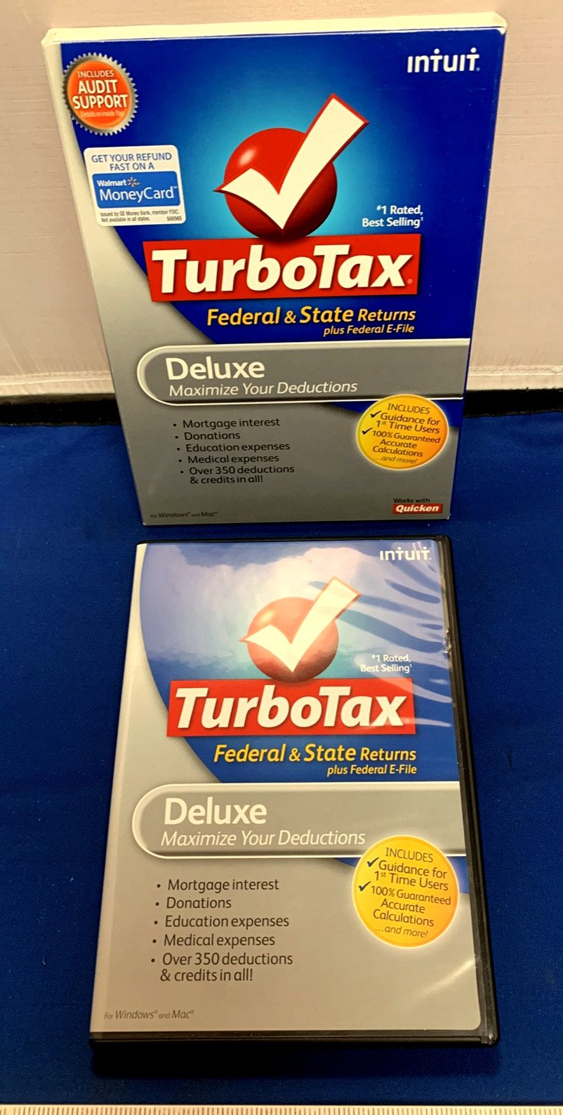 Turbo Tax Deluxe 2010 Federal & State Return Software for Windows & Mac