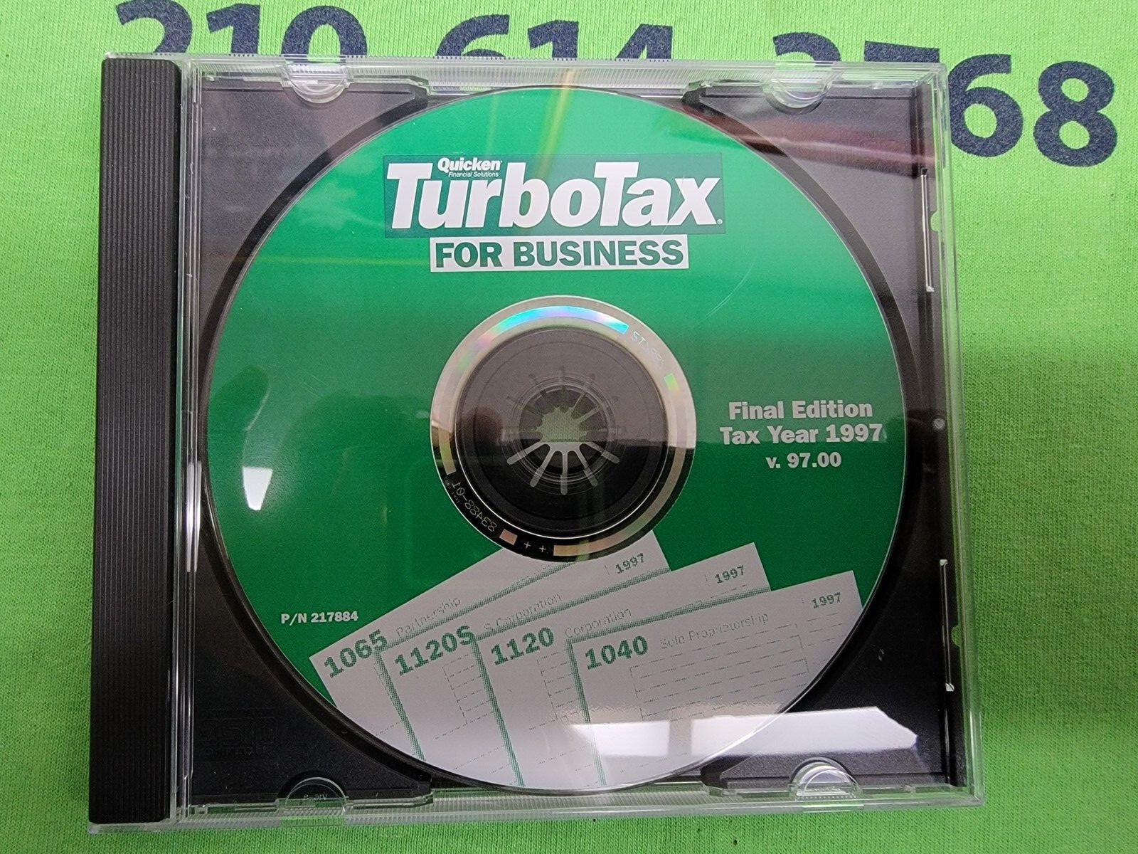 TURBO TAX FOR BUSINESS 1997 – CDROM ONLY