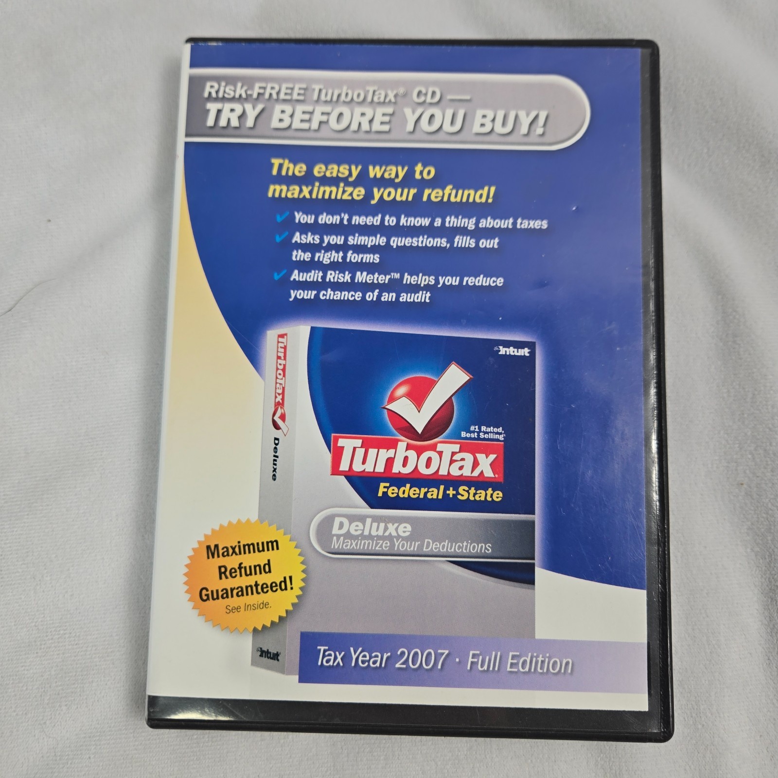 TurboTax Software Lot of 3 TurboTax Basic for 2003 and Deluxe for 2006 and 2007