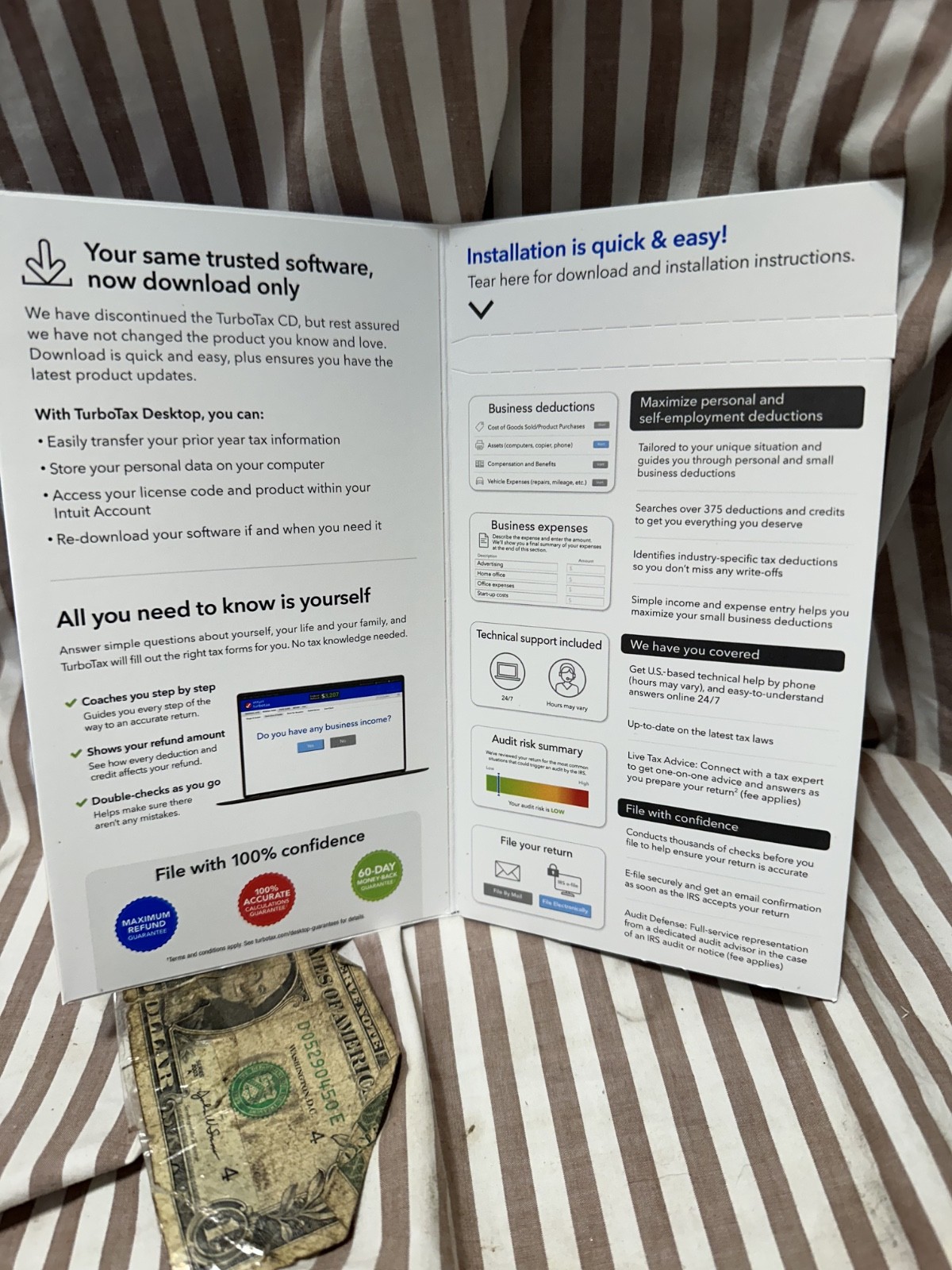 2024 Intuit Turbotax Home Business Federal State Window Mac USA Sealed NEW 2024