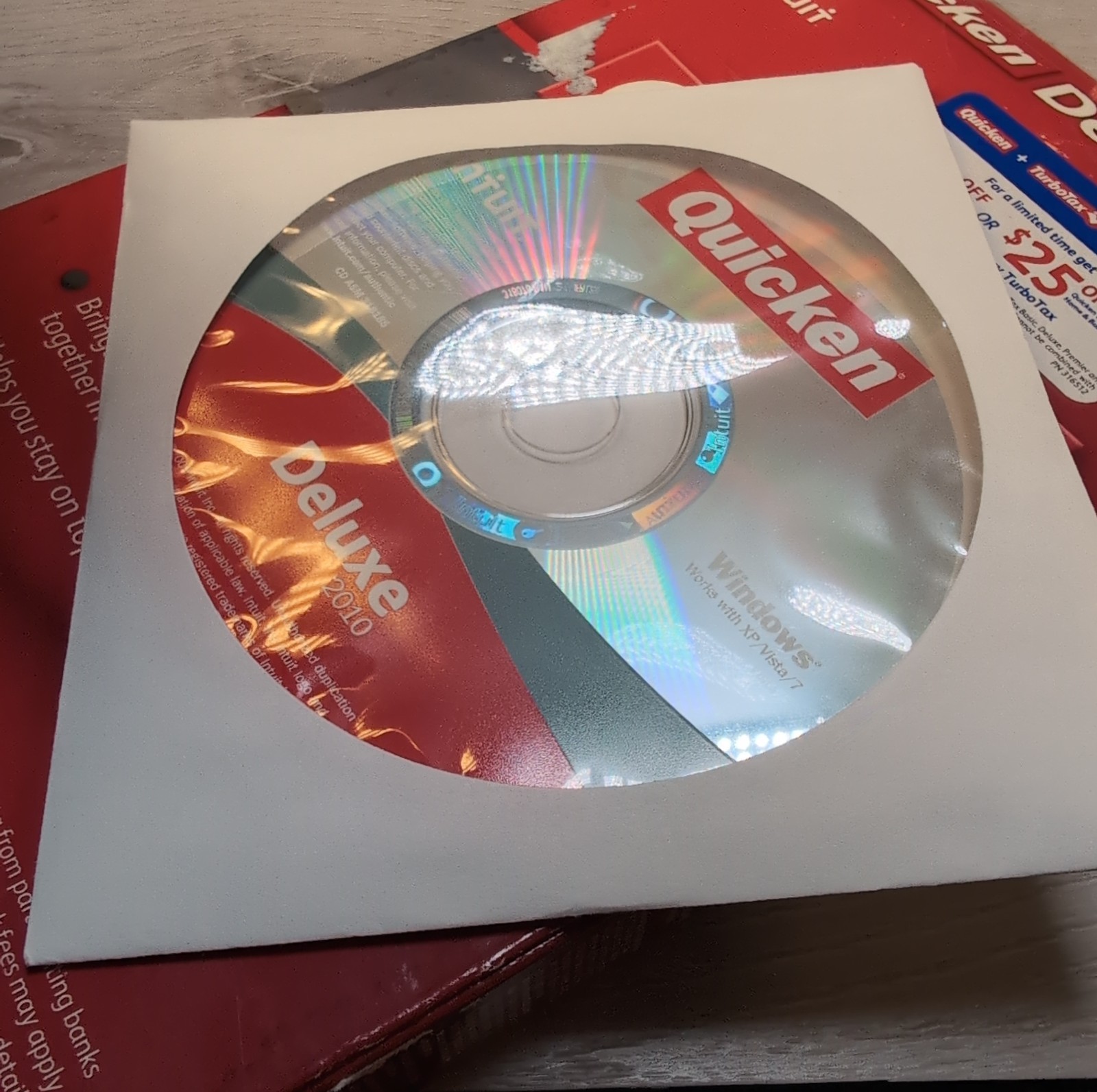 Intuit Quicken Deluxe 2010 for Windows XP/Vista/7 NOT FOR Win 10/11