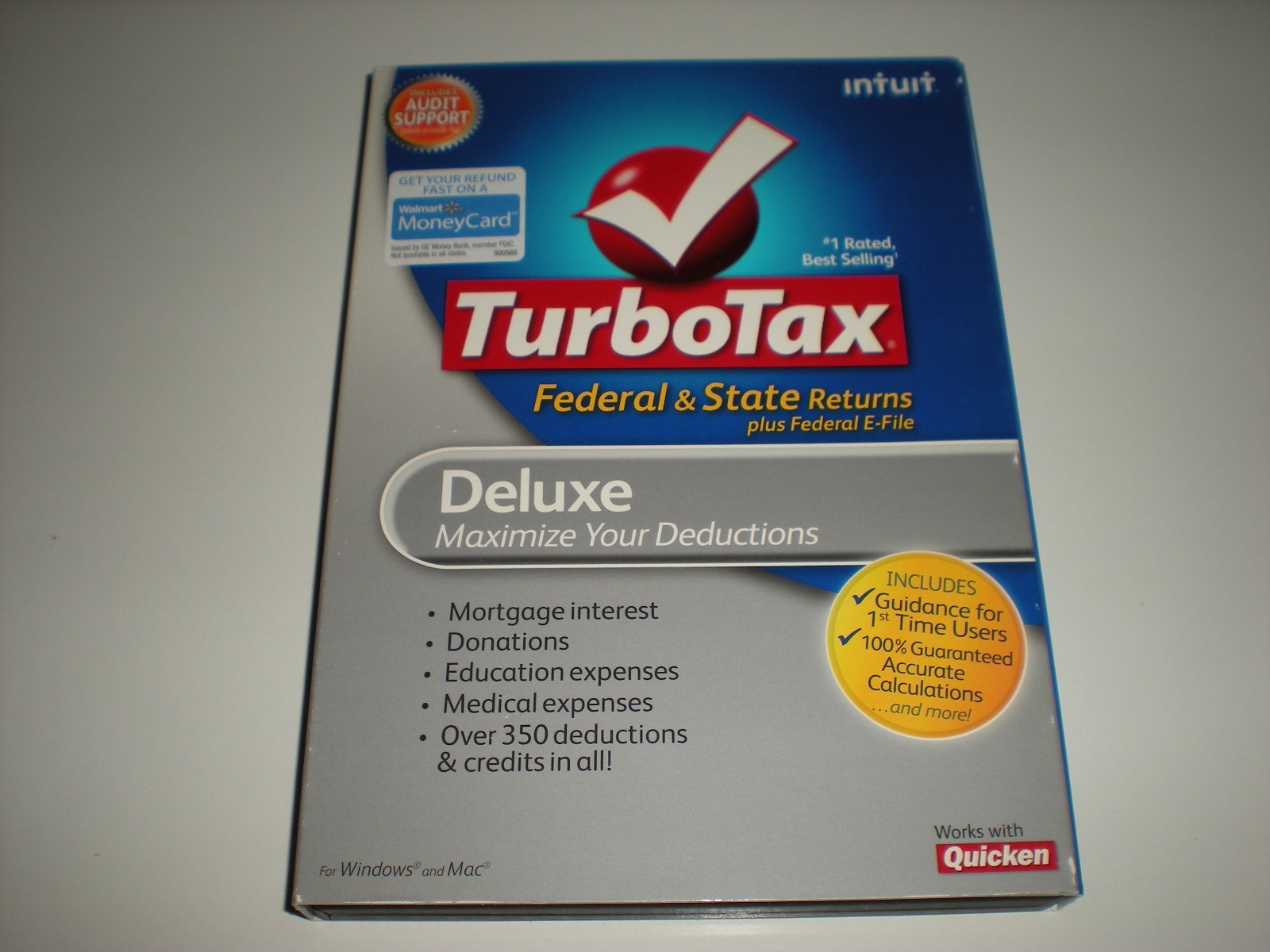 Turbotax 2010 Deluxe with state. Turbo tax. New.
