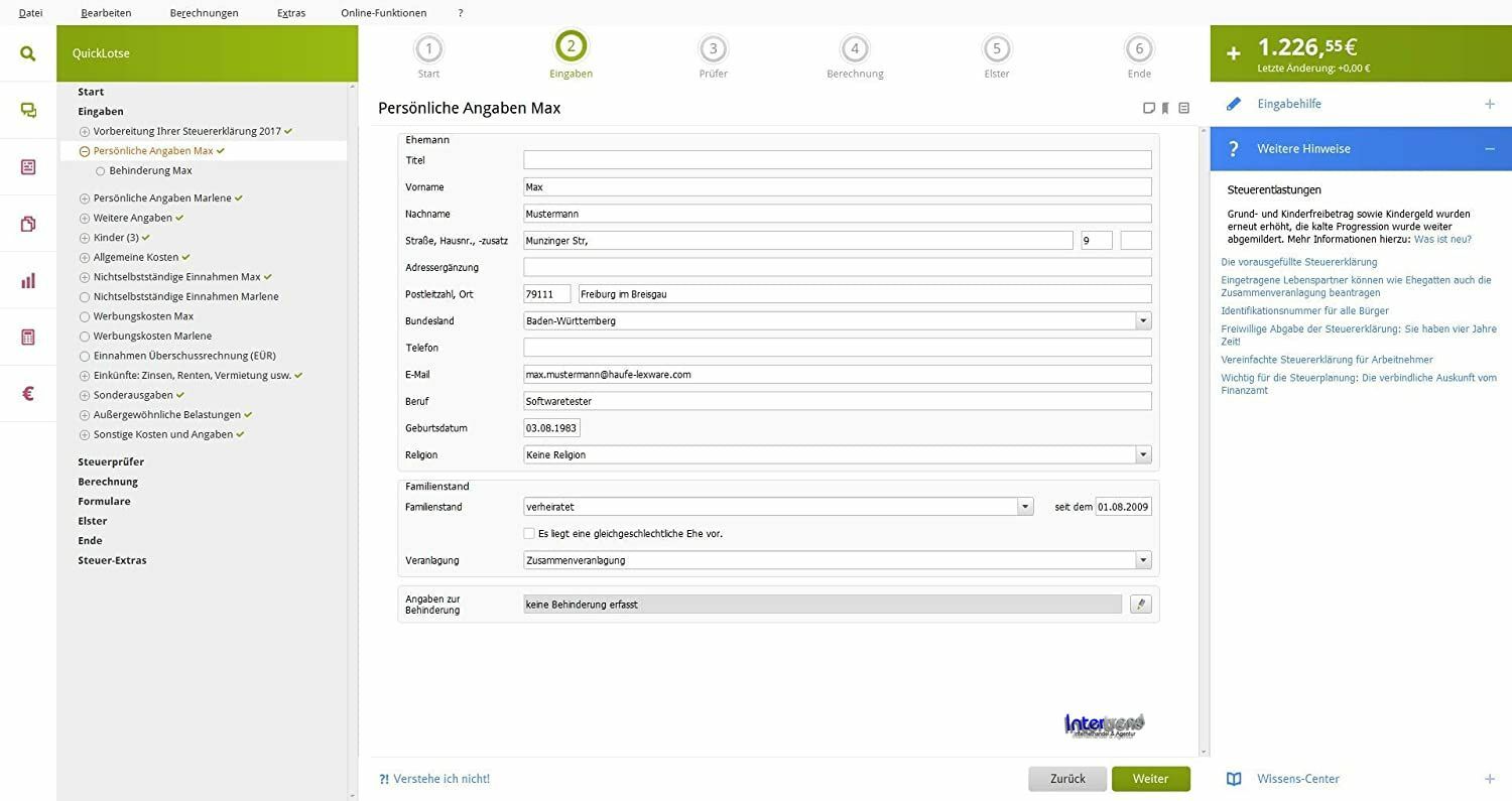 Lexware QuickTax 2022 Full Version Box, CD, Manual (PDF) Tax Year 2021 NEW