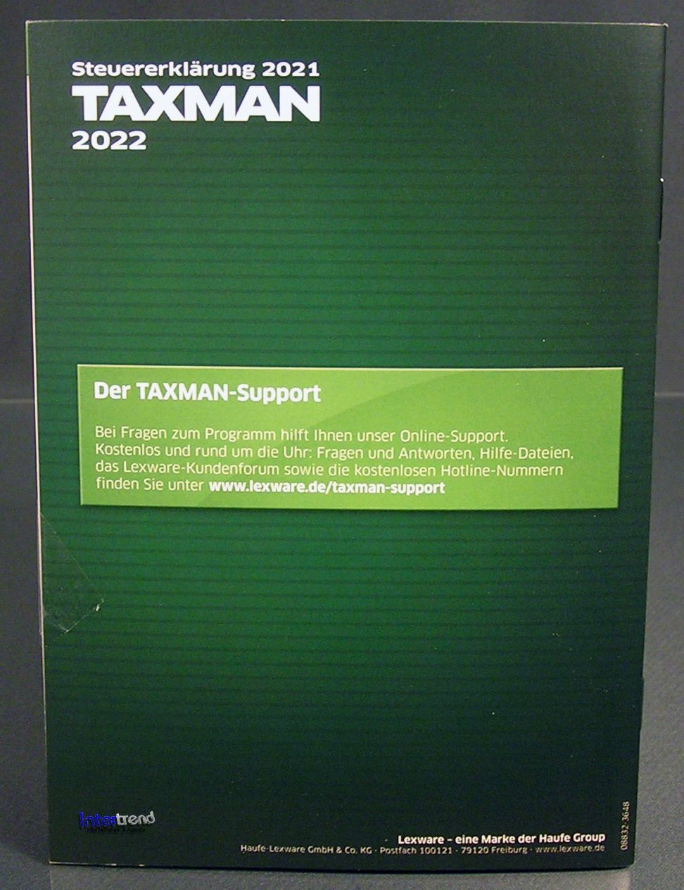 Lexware Taxman 2022 Vollversion Box + DVD Steuerjahr 2021 + Steuerhandbuch NEU