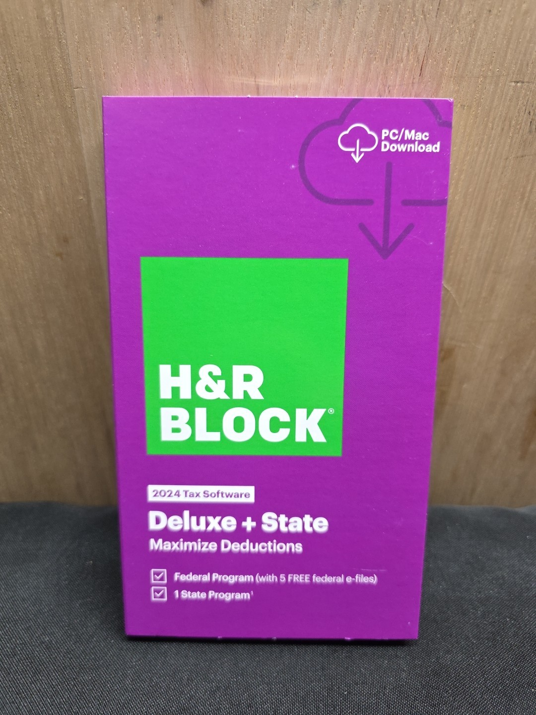 H&R Block Tax Software Deluxe + State 2024 PC/Mac