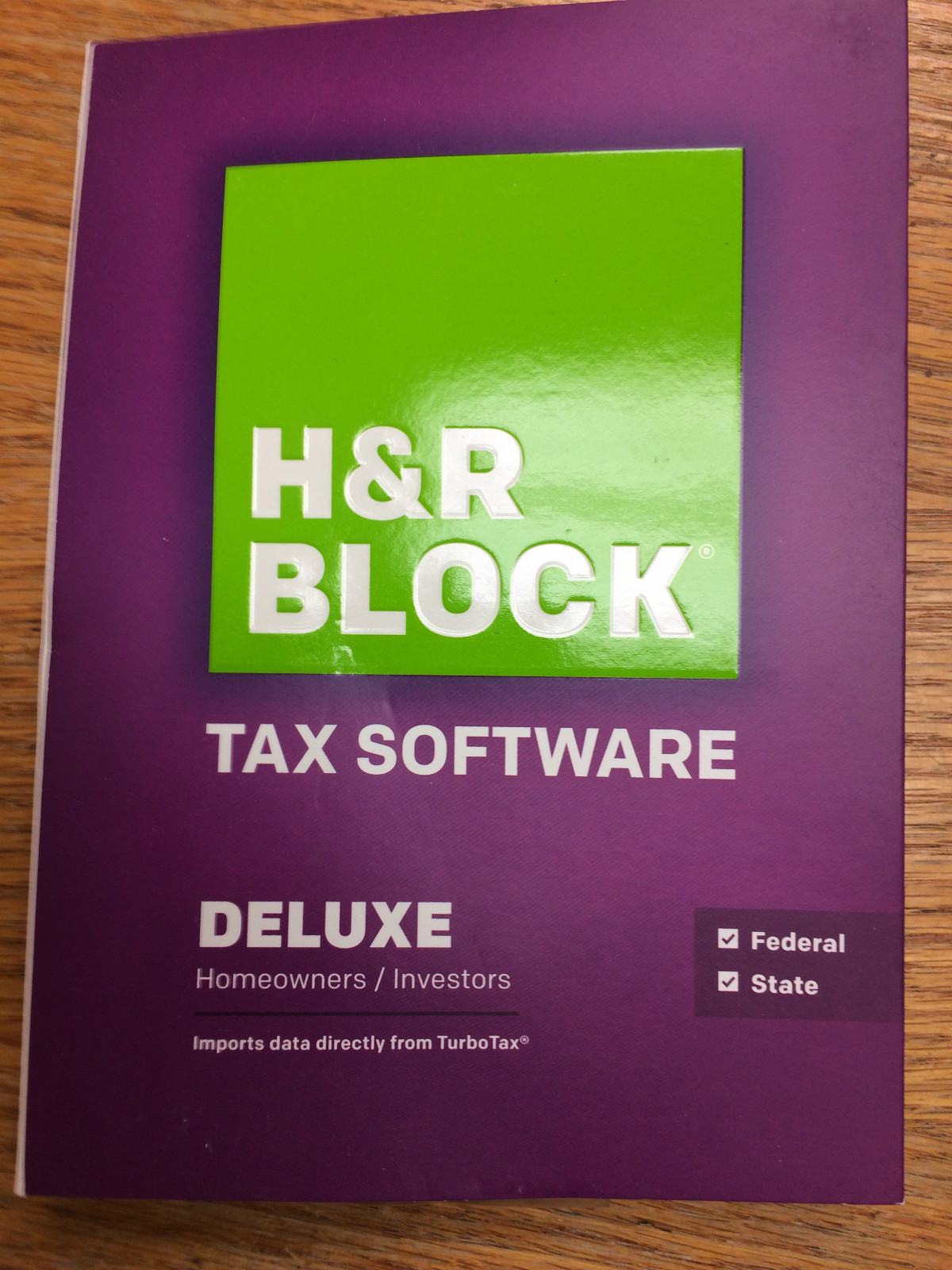 2013 H&R Block Deluxe Federal +State Tax Return
