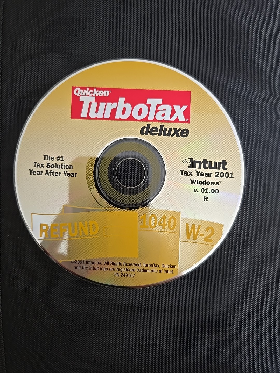 Quicken TurboTax Deluxe Tax Year 2001 for Windows Refund 1040 W-2