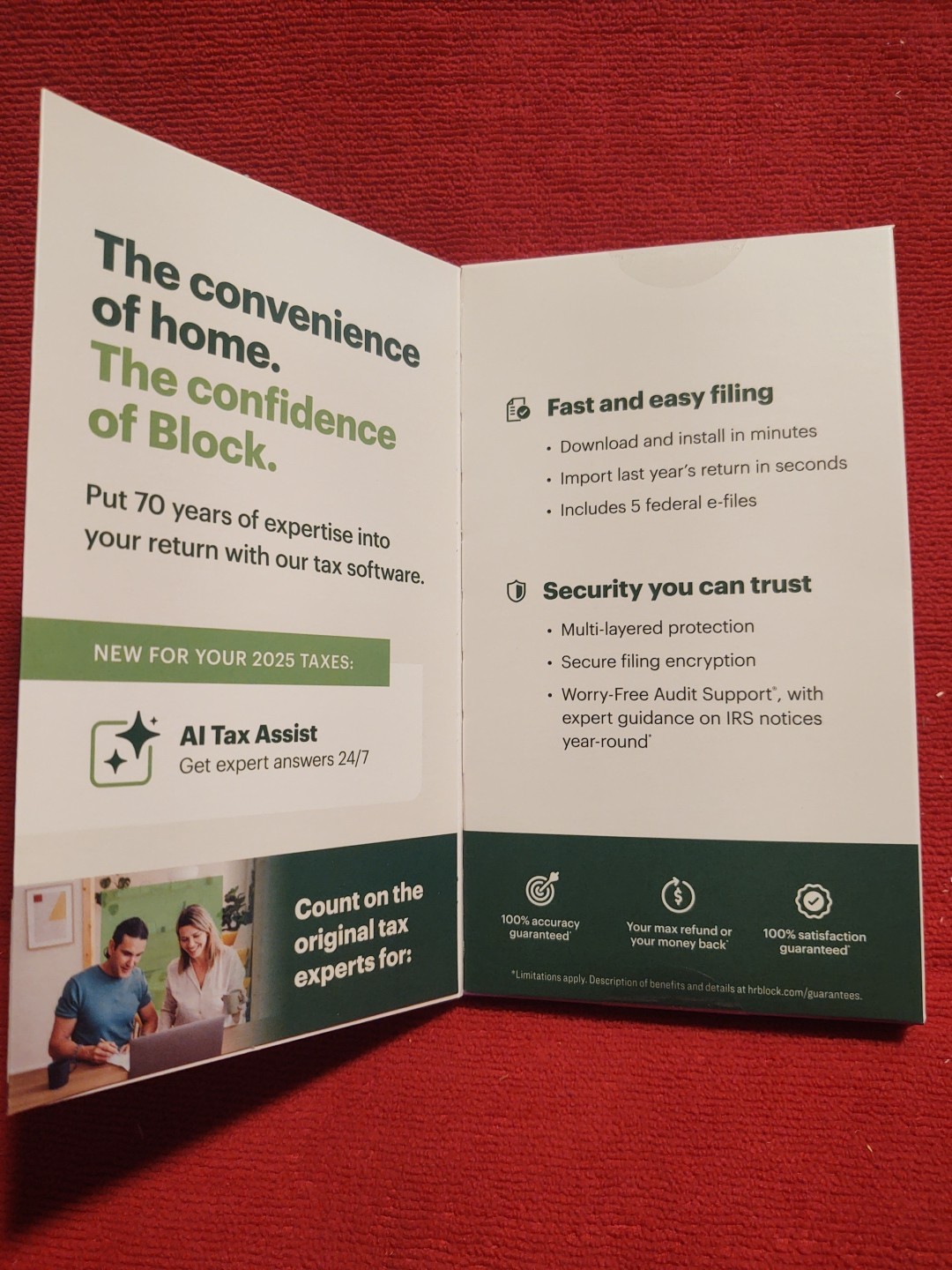 THIS LISTING IS FOR: 1(ONE) H&R Block Tax Software DELUXE + STATE 2025 Key Card.