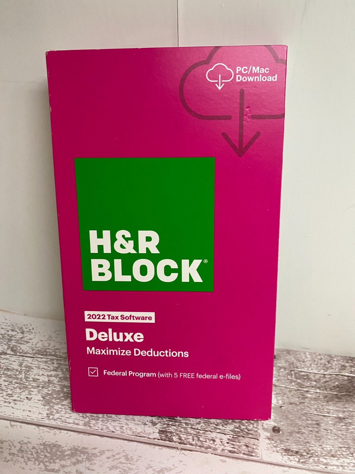 H&R Block Tax Software Deluxe 2022 Download With Activation code-New Sealed