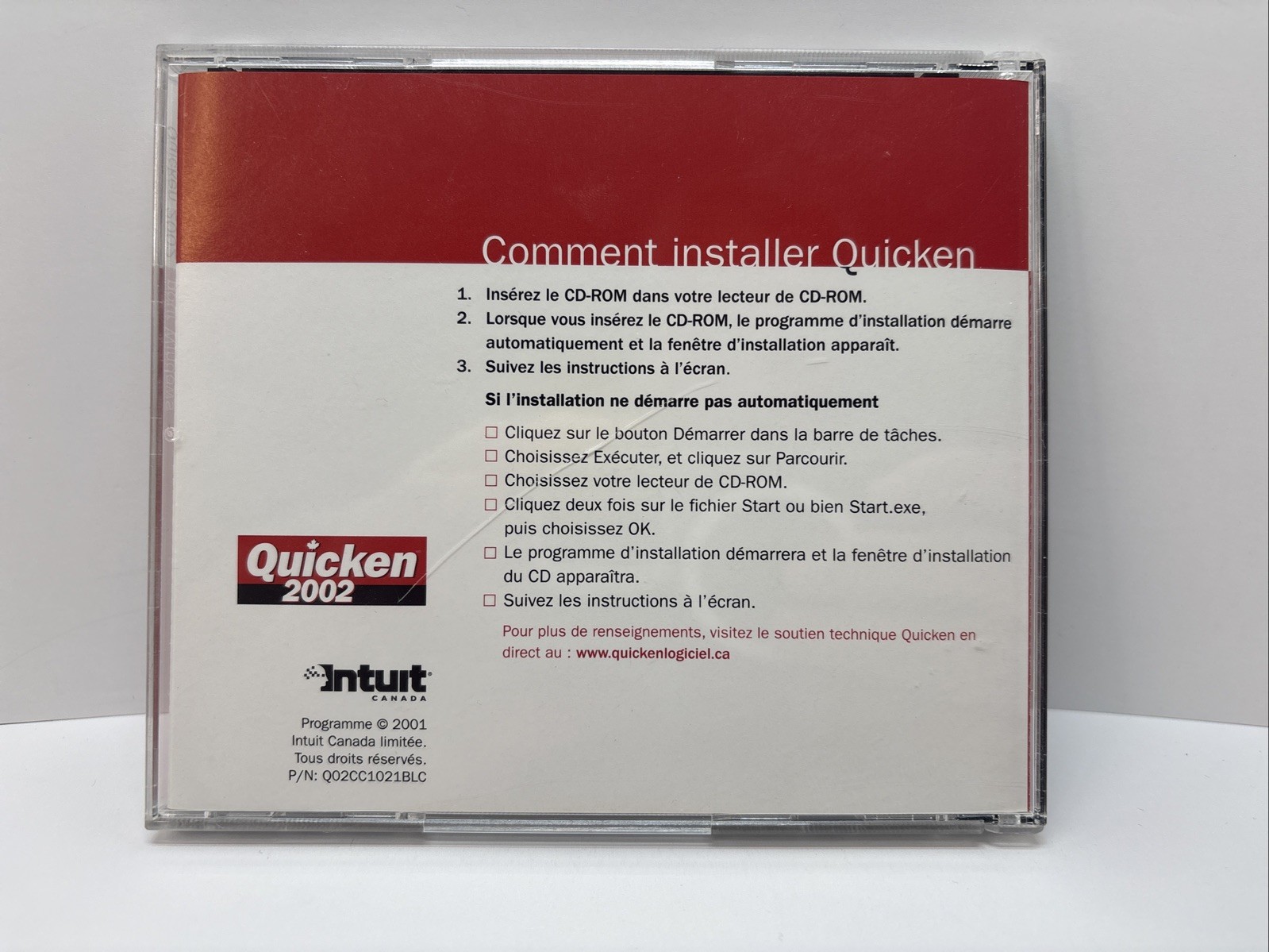 Intuit Quicken 2002 Deluxe CD For Windows 95/98/00/Me/XP – French Français