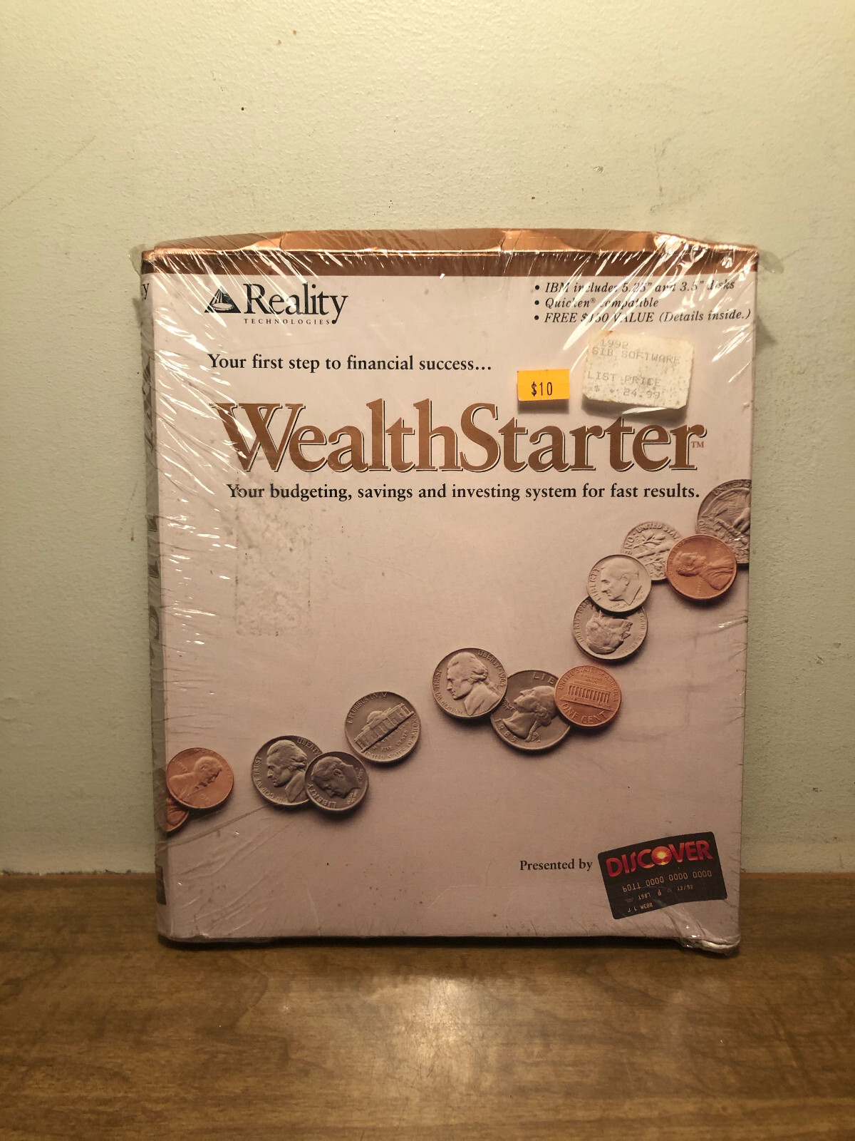 Reality Technologies Wealth Starter Software 1990 New & Sealed