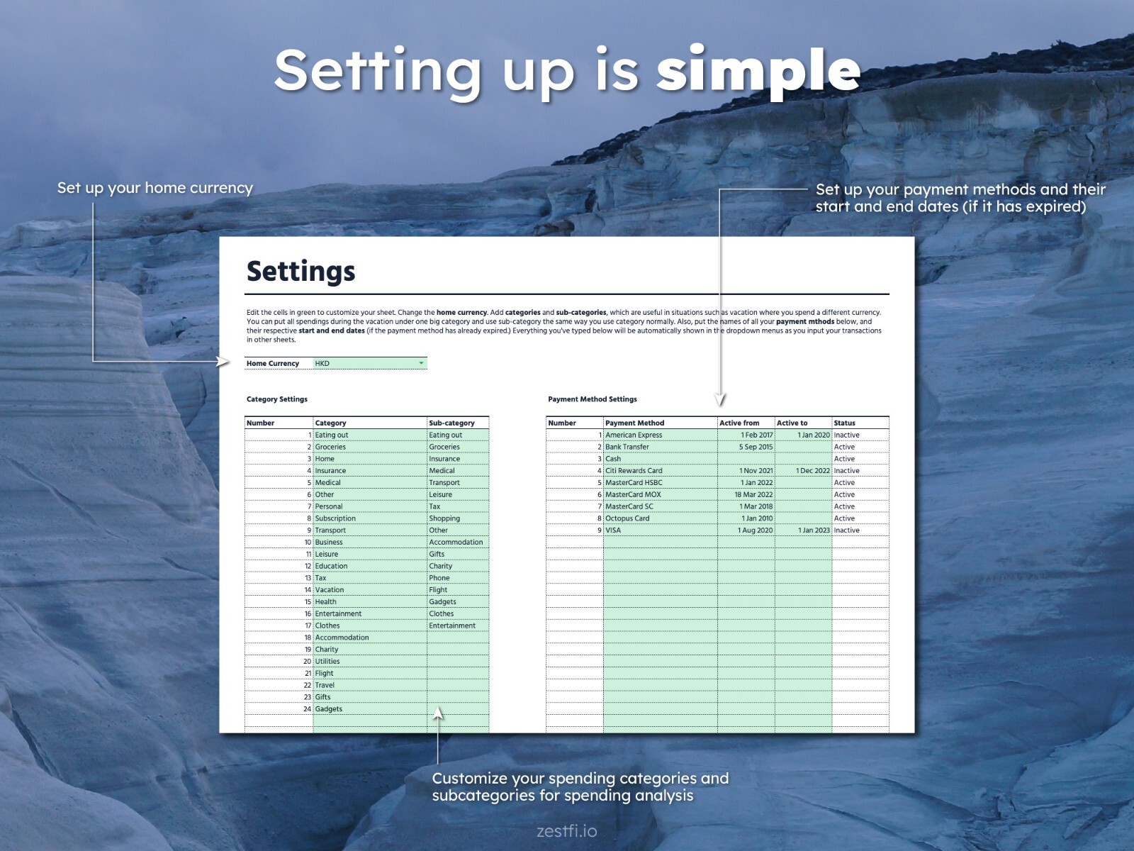 ZestFi Income & Expense Tracker