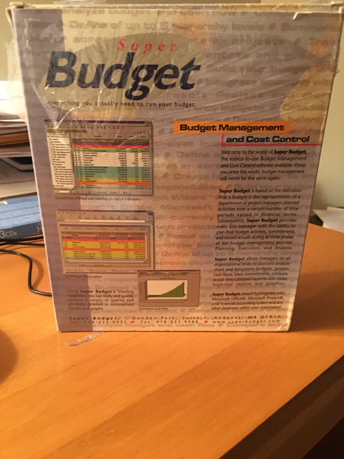 NEW SHRINK WRAPPED Super Budget Version 5.0 Budget& Cost Control+ License Disk