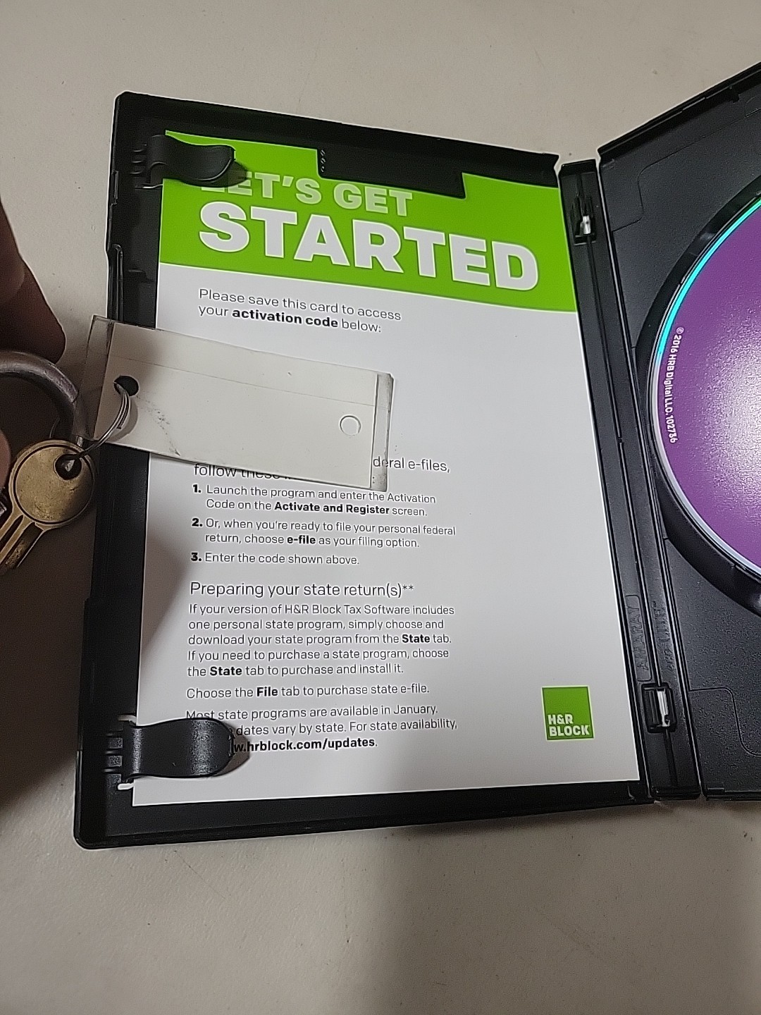 GENUINE 2016 H & R Block Deluxe Tax Software Homeowners/Investors Federal State