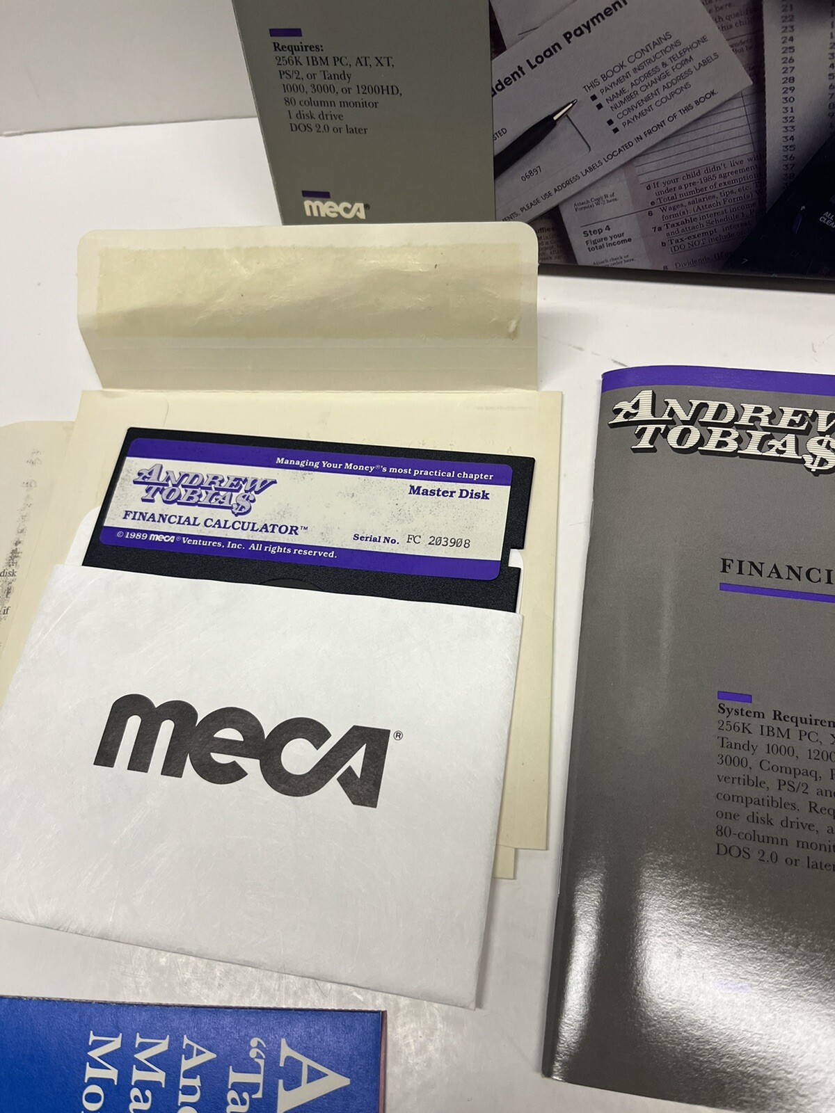 Andrew Tobia$ Financial Calculator Meca – Vintage 5.25 Floppy