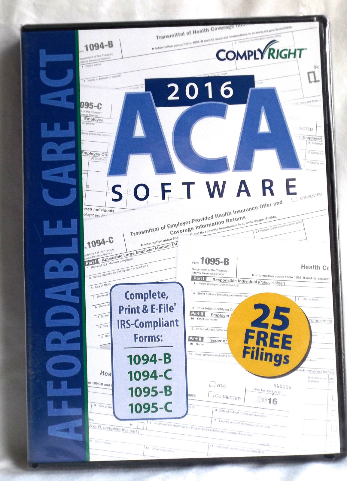 ACA SOFTWARE 2016 (IRS Forms:1094-B,1094-C,1095-B,1095-C) 25 FREE FILINGS >NEW<