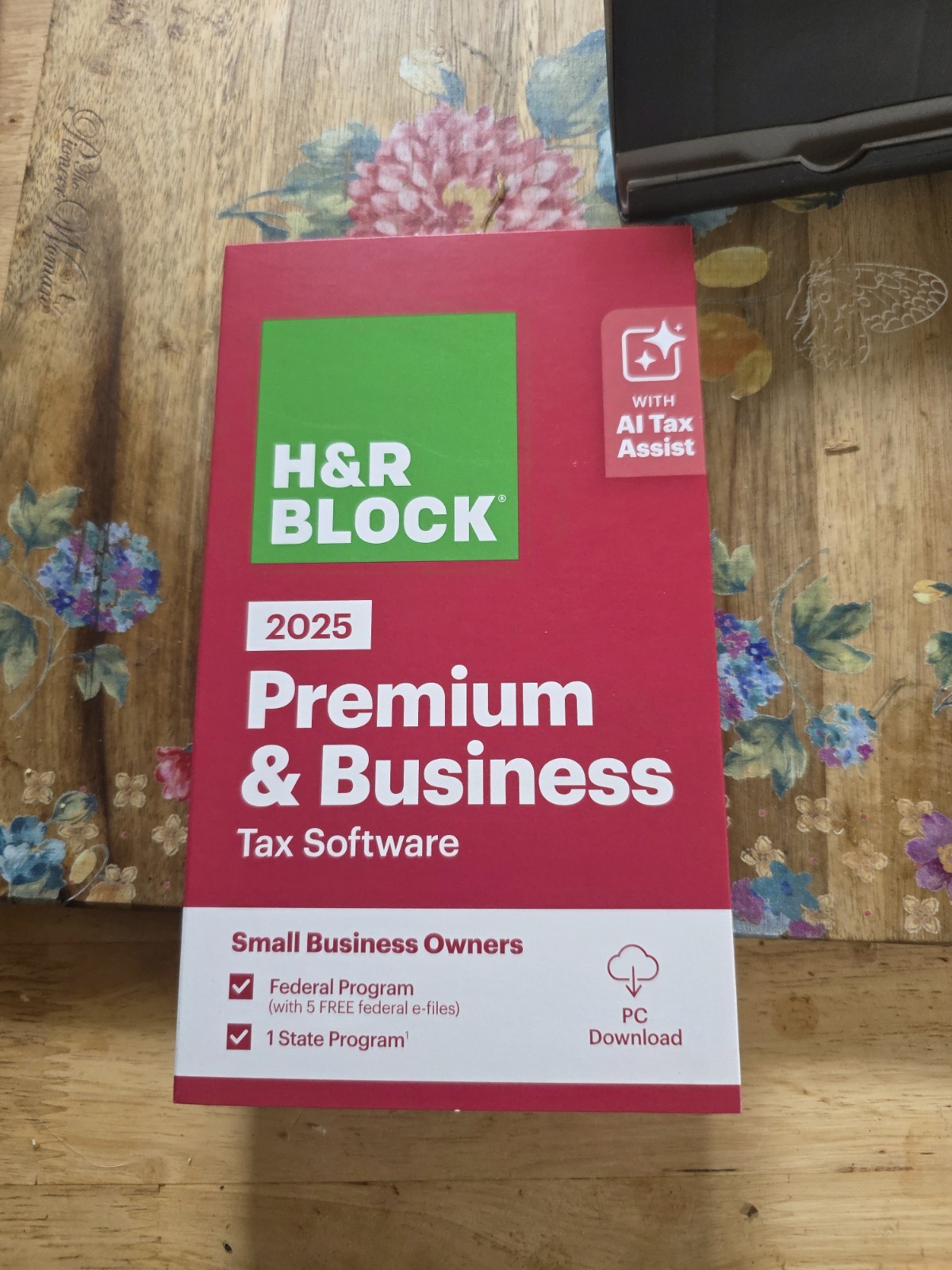 New 2025 H&R Block Tax Software Premium & Business Edition for Win/PC [Key Card]