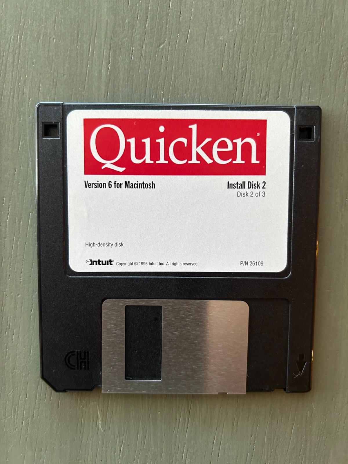 Quicken for Macintosh Version 6 • (3) 3.5″ Floppy Disks Software Intuit 1995