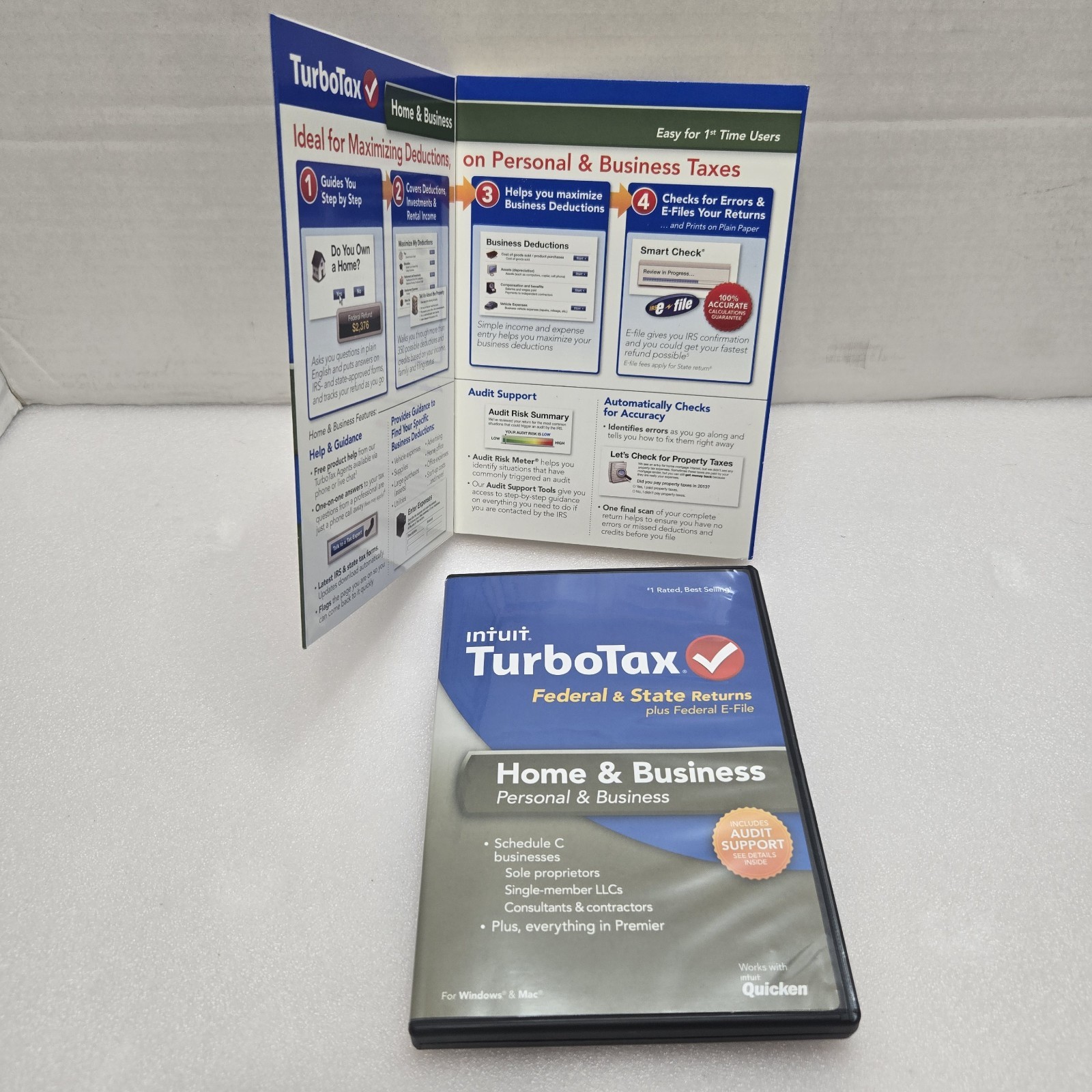 Intuit 2013 TurboTax Federal & State Returns Home & Business Schedule C Premier