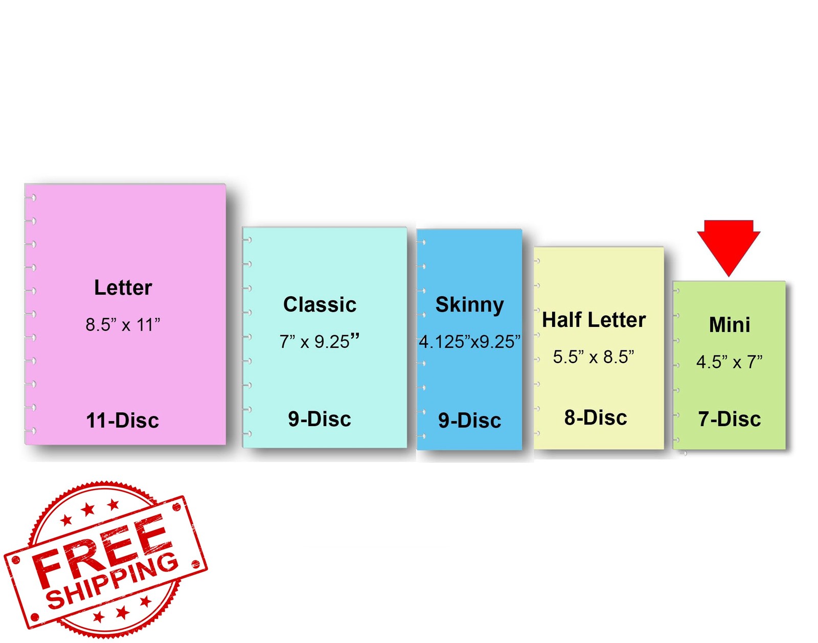FeroniArt 7-Disc Mini Password Tracker Inserts