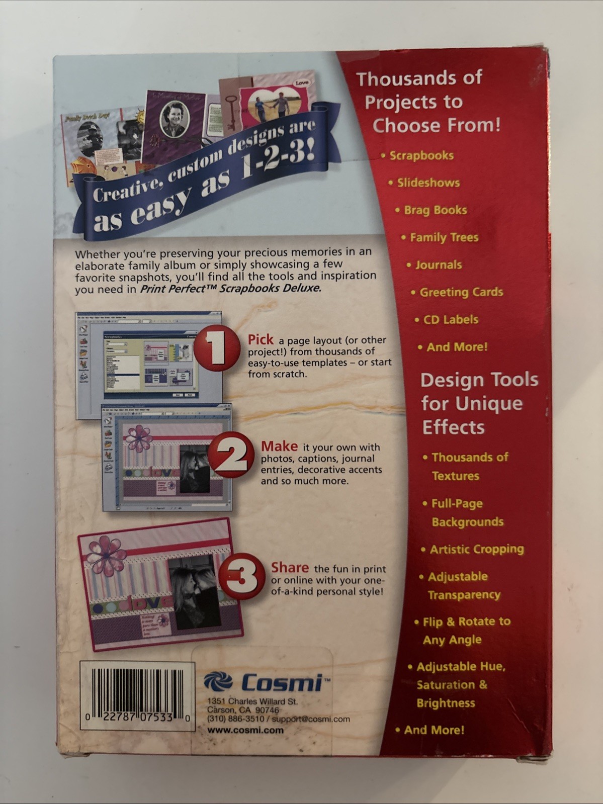 Rare Lot Of 3 90’s PC Business And Scrapbooking Software. SEALED.